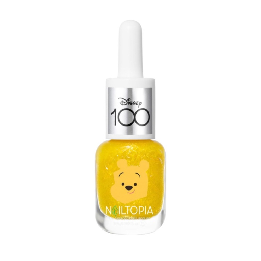 Nailtopia Yellow Glitter Nail Polish Disney Collection Winnie The Pooh 0.169 oz